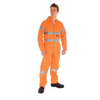 -Hivis Cotton Coverall With 3M 8910 R/Tape &gt; 311 Gsm Heavyweight