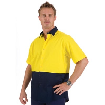 -Hivis Food Industry Cool-Breeze Cotton Shirt - Short Sleeve