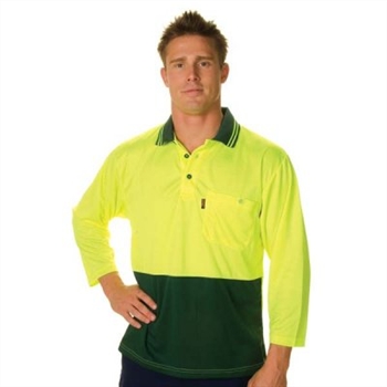 -Hivis Two Tone Fluoro Polo Shirt