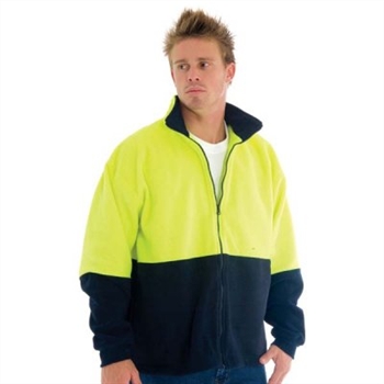 -Hivis Two Tone Full Zip Polar Fleece