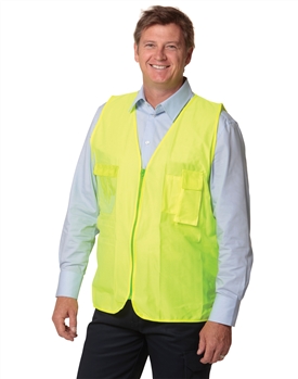 Hi-Vis Safety Vest With Id Pocket