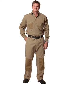 Mens Dura Wear Work Pants With Knwee Pad Pocket