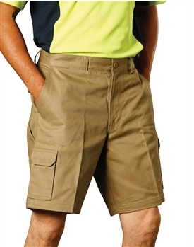 Mens Heavy Cotton Pre-Shrunk Drill Shorts