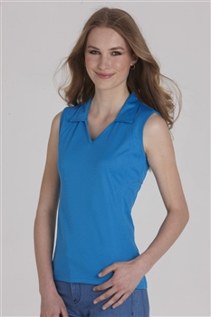 Ladies Sleeveless Polo