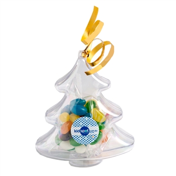 Acrylic Christmas Tree Filled With Jelly Beans 50G