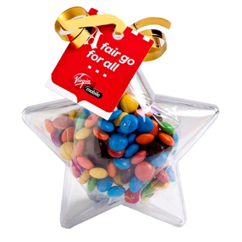 Acrylic Star Filled With Mini M&amp;Ms 50G