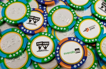 Branded Bulk Chocolate Poker Chips