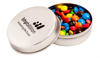 Candle Tin Filled With Mini M&amp;Ms 40G