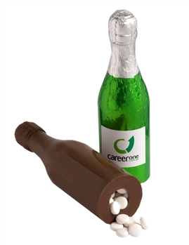 Chocolate Champagne Bottle Filled With Mints 80G