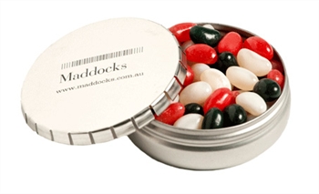 Click Clack Tin Filled With Mini Jelly Beans 70G