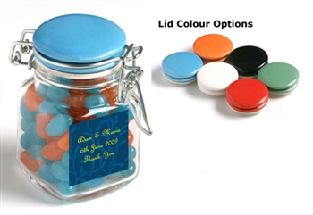 Clip Lock Jar Filled With Jelly Beans Or Mints 80G