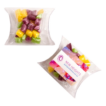 Corporate Coloured Humbugs In Pillow Pack 20G