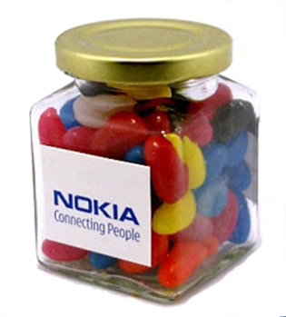 Jelly Beans In Square 170G Jar