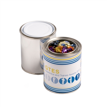 Paint Tin Filled With Chocolate Eclairs 250G