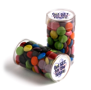 Pet Tube Filled With Choc Beans 100G