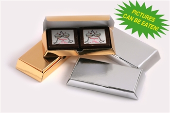 Picture Chocolates X2 Or X4 In Gold/Silver Box