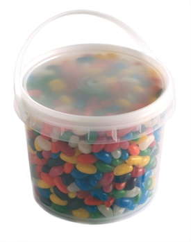 Plastic Bucket Filled With Jelly Beans 2.4Kg