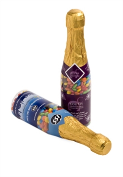 Plastic Champagne Bottle Filled With M&amp;Ms 220G