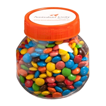 Plastic Jar Filled With M&amp;Ms 145G