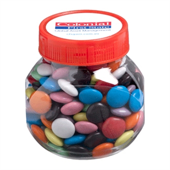 Plastic Jar Filled With Mixed Choc Beans 170G