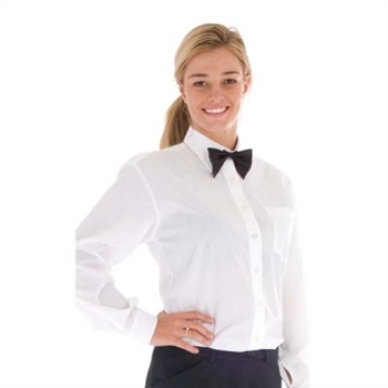 -Ladies Poplin Shirt, Long Sleeve