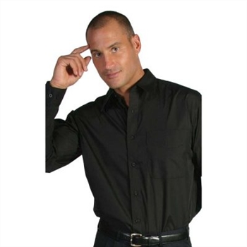 -Polyester Cotton Business Shirt, Long Sleeve