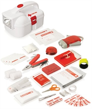 Fa109 50Pc Emergency Torch First Aid Kit Penline