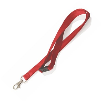 Lan03-15 Polyester Ribbed Lanyard (Flat)