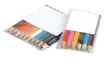 P248a Coloured Pencils In Pvc Pouch 6 Pack Penline