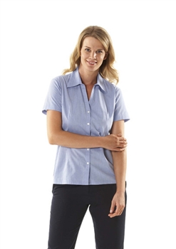 JBs Ladies Short Sleeve TLC Fine Chambray Shirt