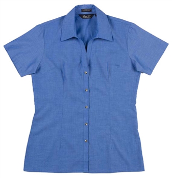 JBs Ladies Short Sleeve TLC Indigo Shirt