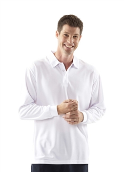 Podium Long Sleeve Poly Polo