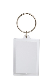 Square Insert Keyring