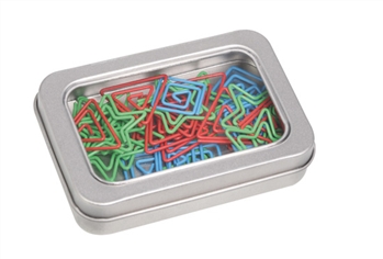 Stationery Clips - Rectangular Tin