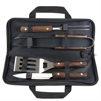 Wooden BBQ Tool Set