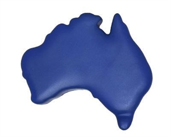 Australia Map Blue