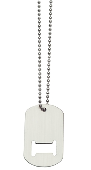 Stainless Steel Dog Tag Bottle Opener