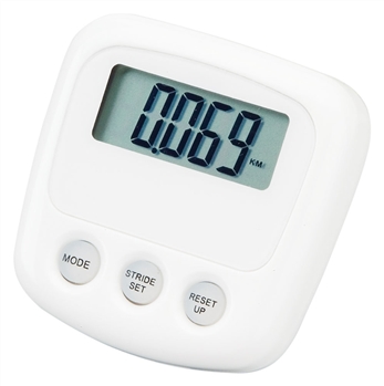 White Pedometer