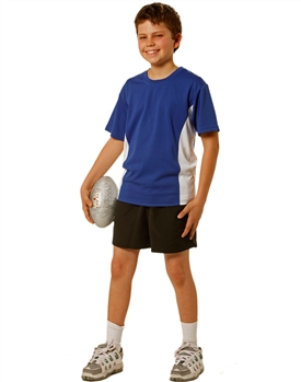 Kids Cooldry Short Sleeve Contrast Tee