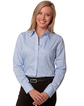 Womens Fine Twill Long Sleeve Shirt