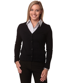 Womens V-Neck Long Sleeve Cardigan