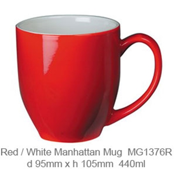 Red Manhattan Mug 440ml